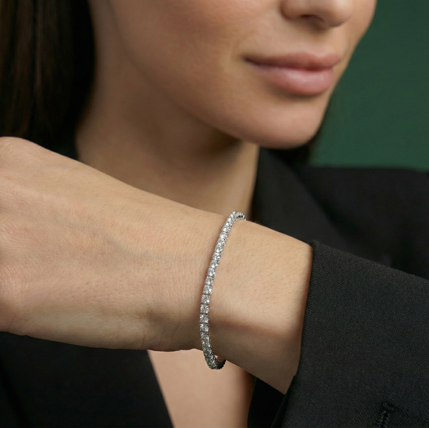 צמיד טניס 3 מ״מ נגה