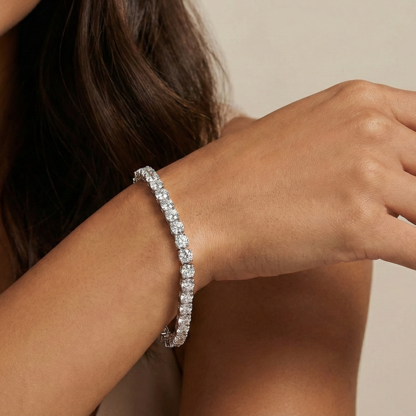 צמיד טניס 4 מ״מ אלמה