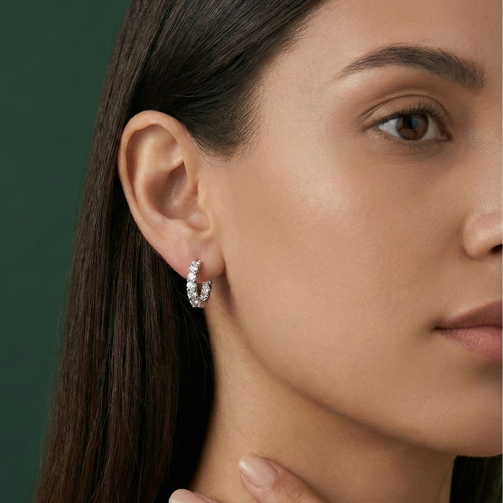 עגילי חישוק נוי